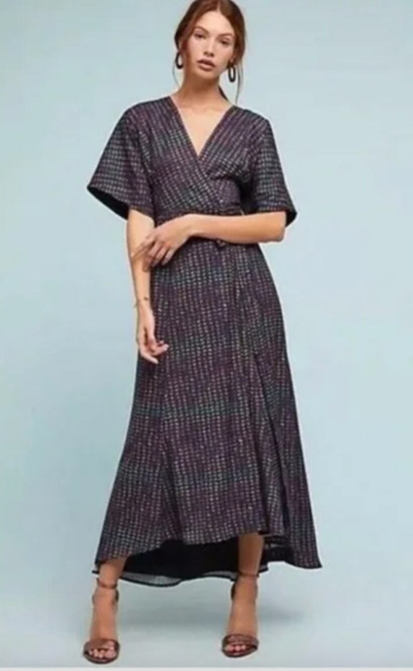 Hutch Geometric Wrap Dress. Size XSP